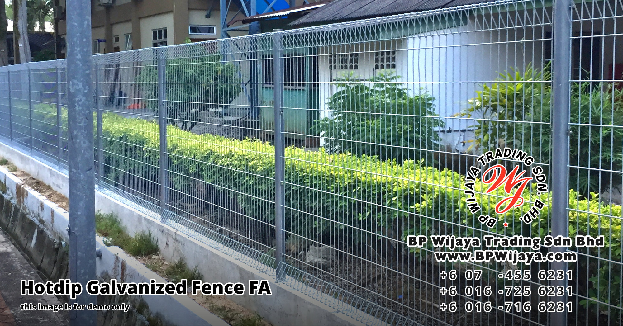 BP Wijaya Security Fence Manufacturer Malaysia Hotdip Galvanized Fence FA Security Fence Kuala Lumpur Pahang Johor Fence Malaysia Fence Johor B00